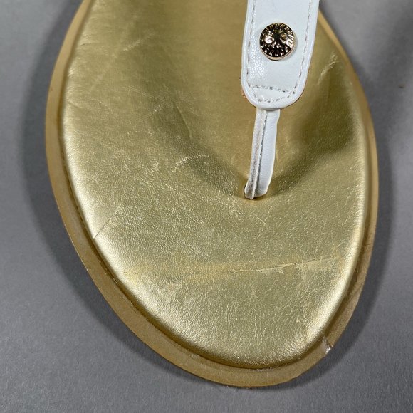 Jack Rodgers Sandals Gold Accents White Straps‎ Size 7M - Picture 12 of 15